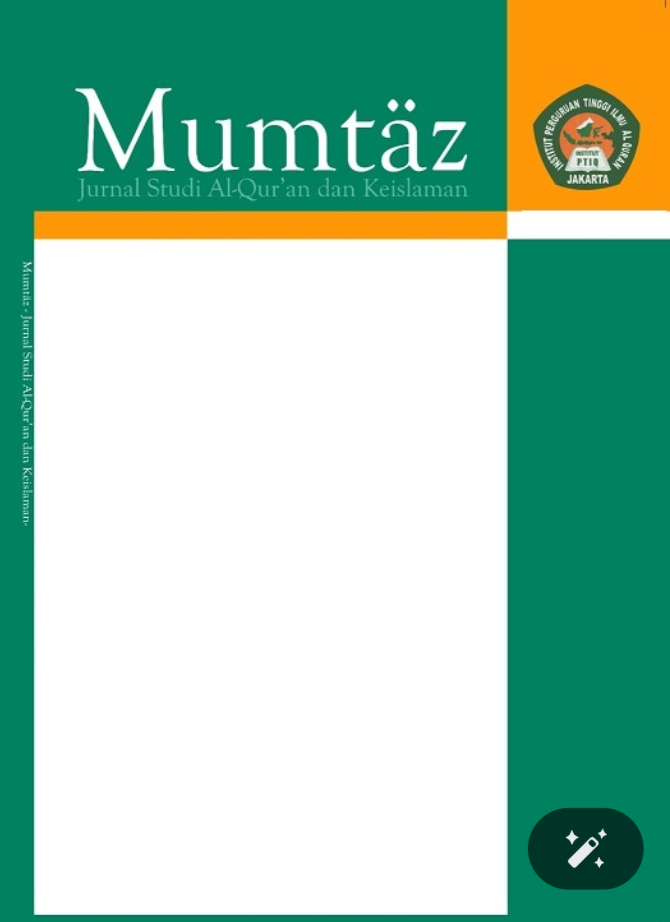 					View Vol. 8 No. 1 (2024): Mumtaz: Jurnal Studi Al-Qur'an dan Keislaman
				